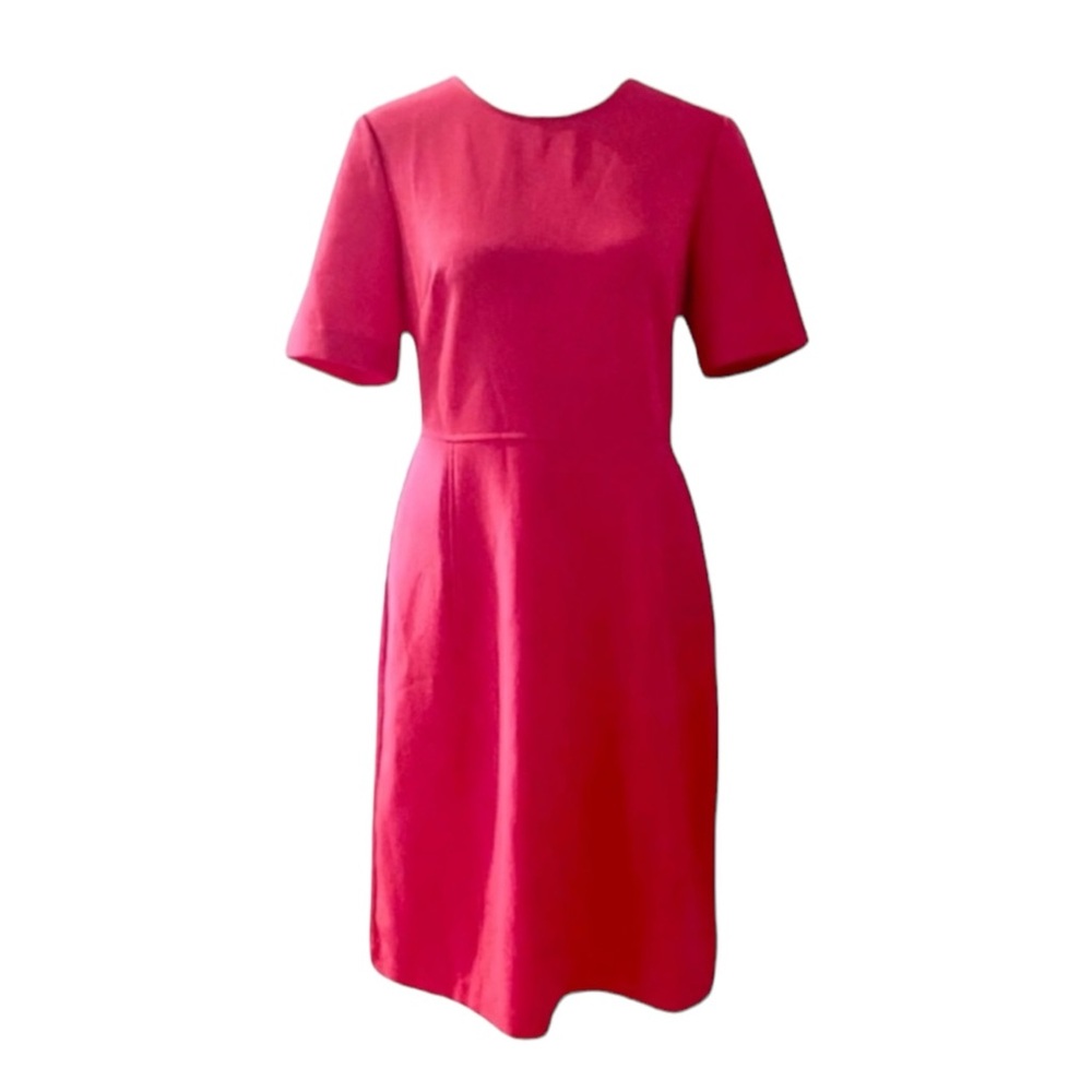 Eliza J * Fit & Flare * Hot Pink Short Sleeve Dress size women’s 6 small med